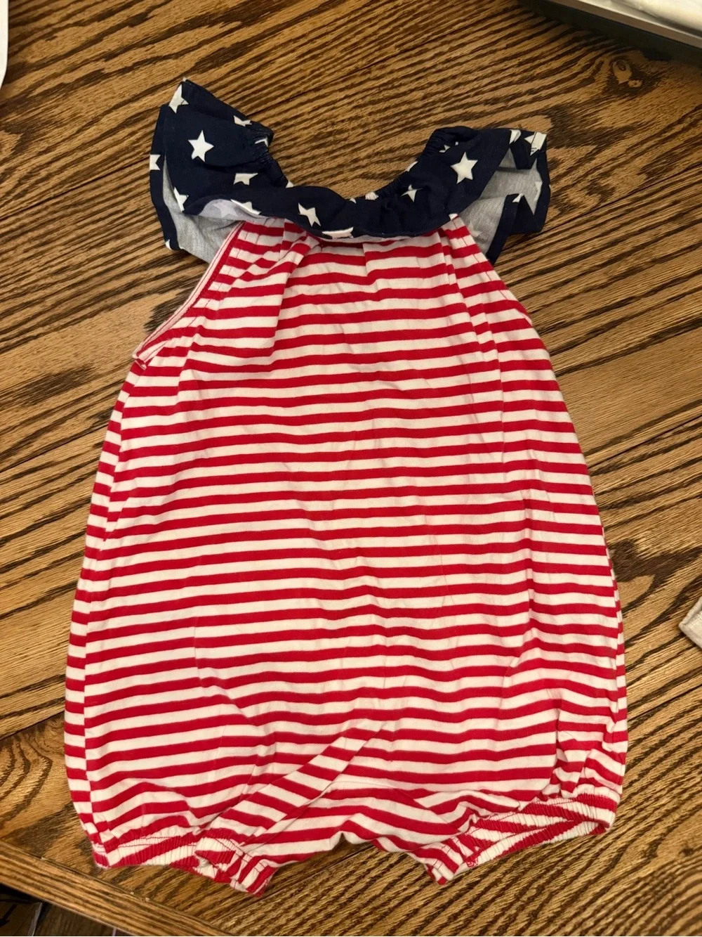 The Children's Place Baby Girl Stars and Stripes Romper Size 12-18 Months
